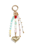 Charming Heart Beads Bag Charms for Women