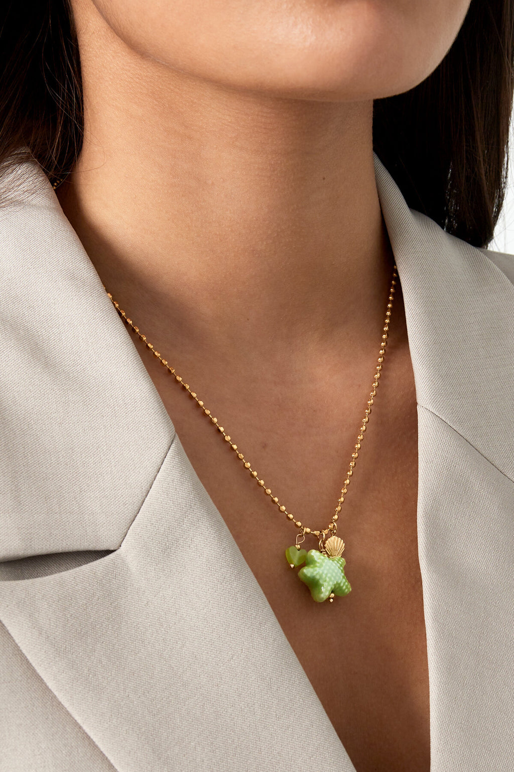 beachside ketting - groen &