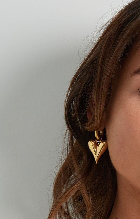 oorbellen met harthangers groot