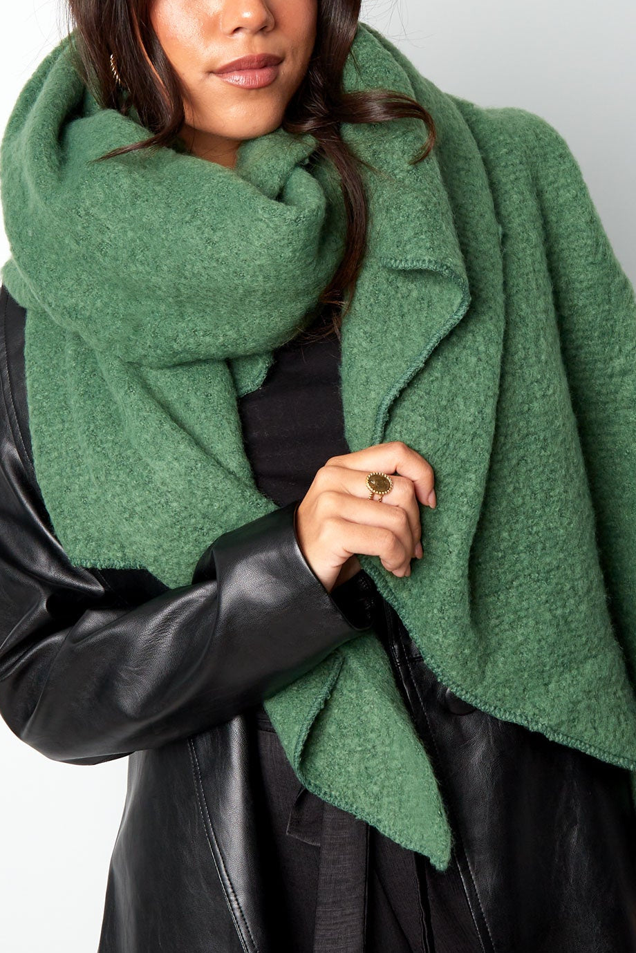 Soft winter scarf coral Polyester