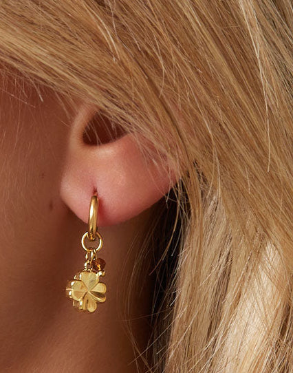 Flower power oorbellen