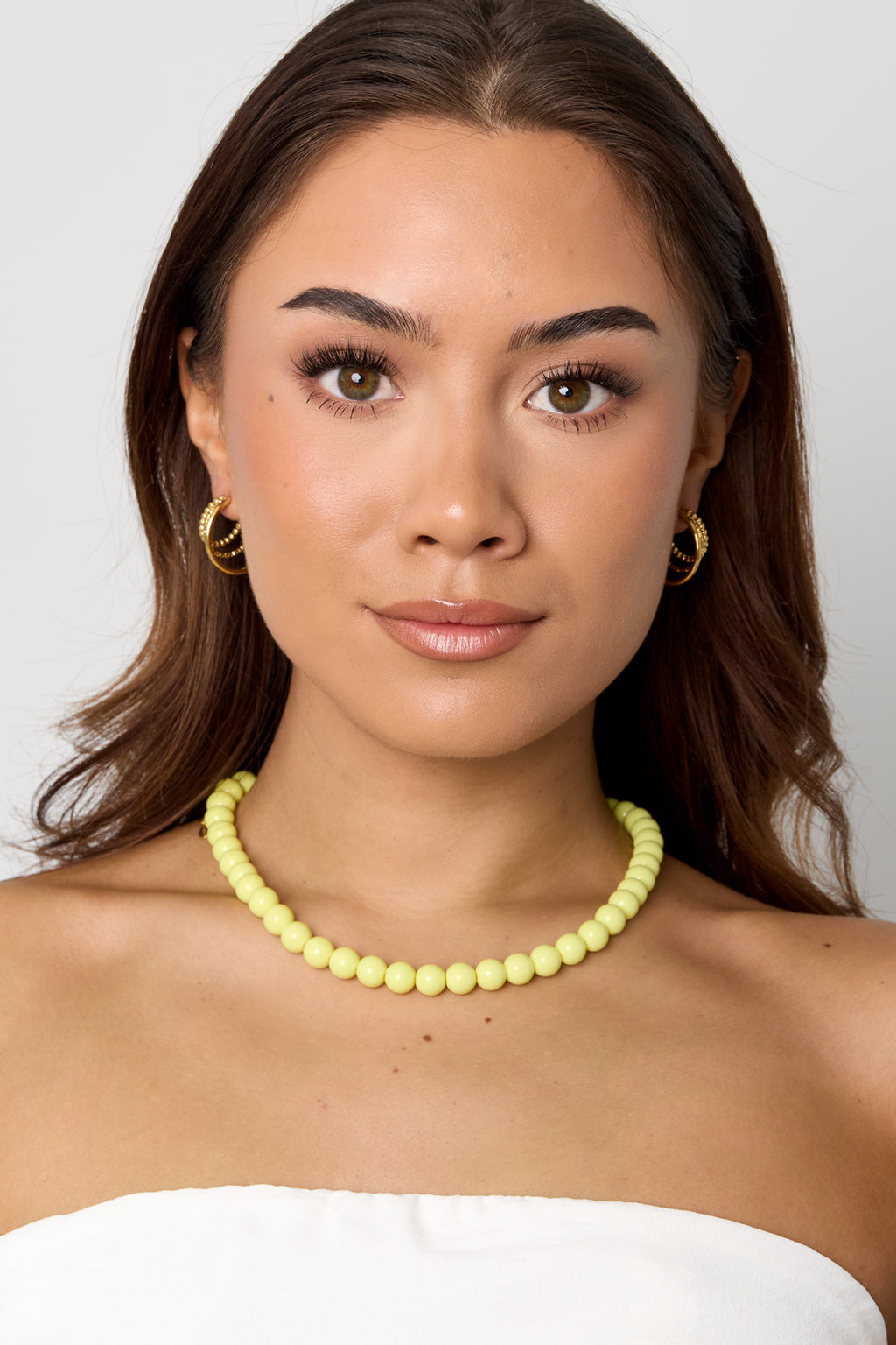 Ketting met medium kralen-10mm