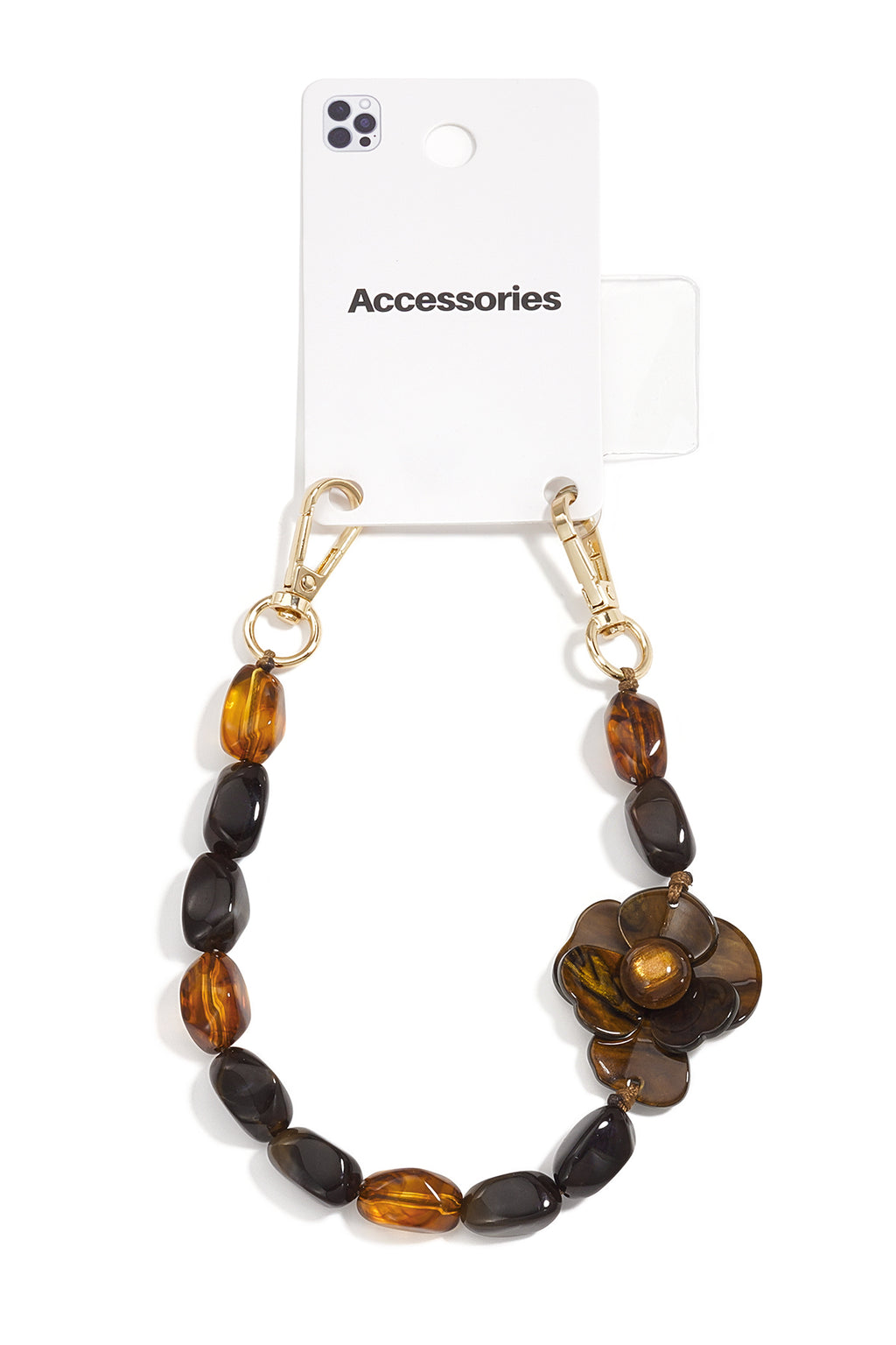 Telefoonketting met bloem, eenvoudig, acryl, dagelijkse accessoires