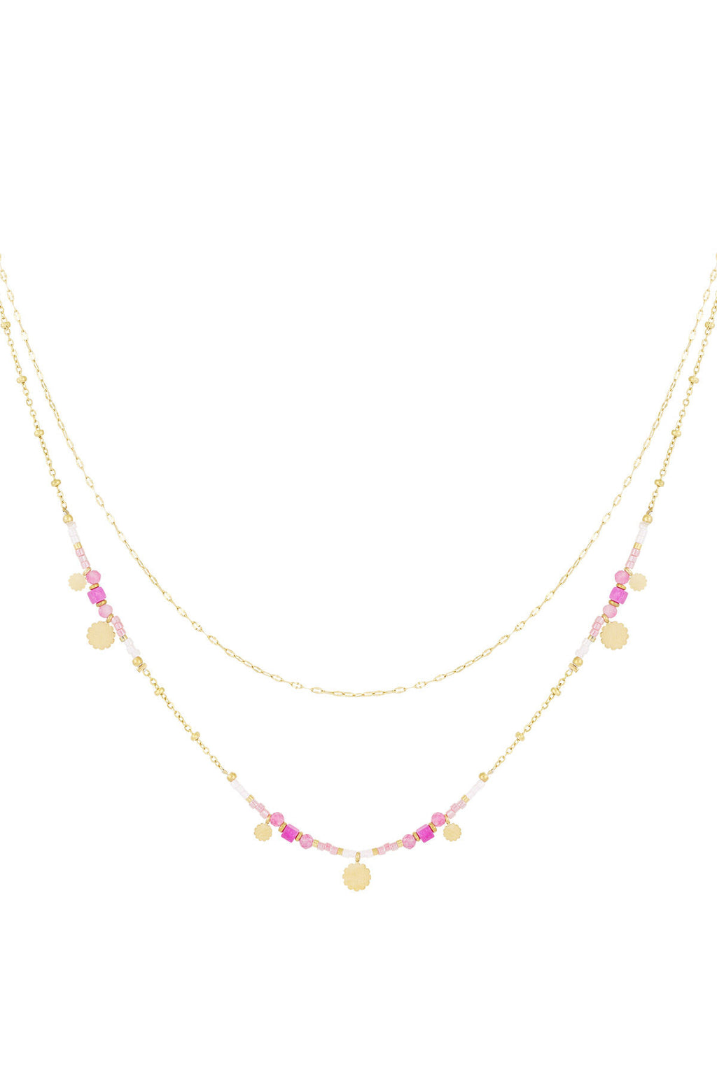ketting pink charms