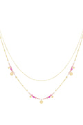 ketting pink charms