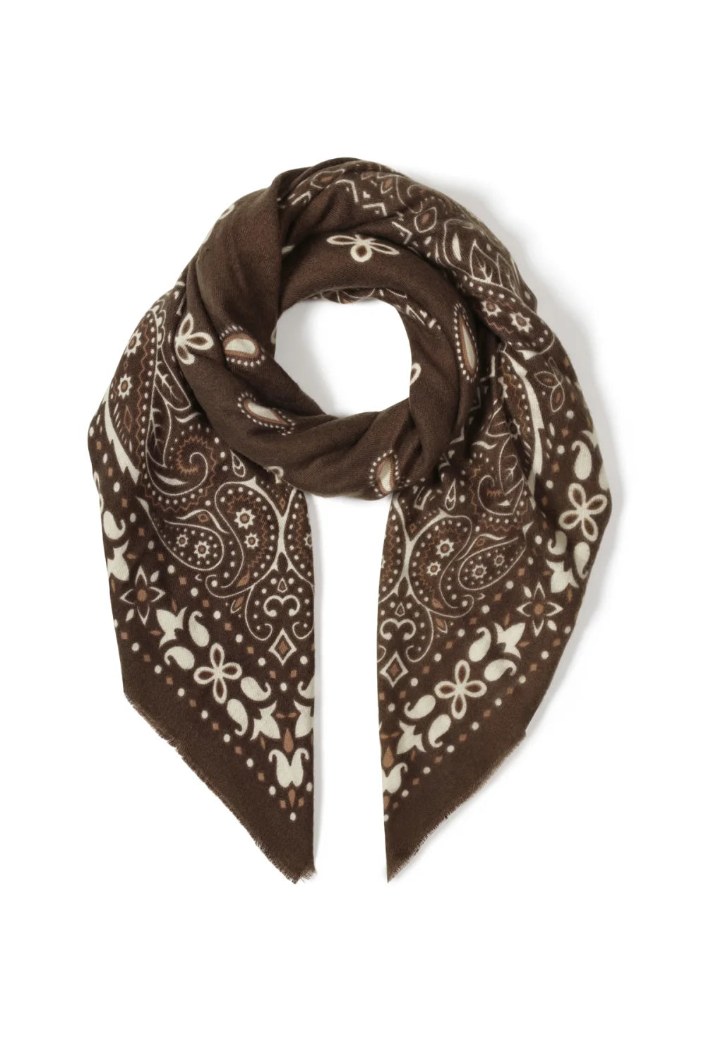 Quadratischer Schal mit Paisley-Print – 110x110cm | 5 Farben | Polyester