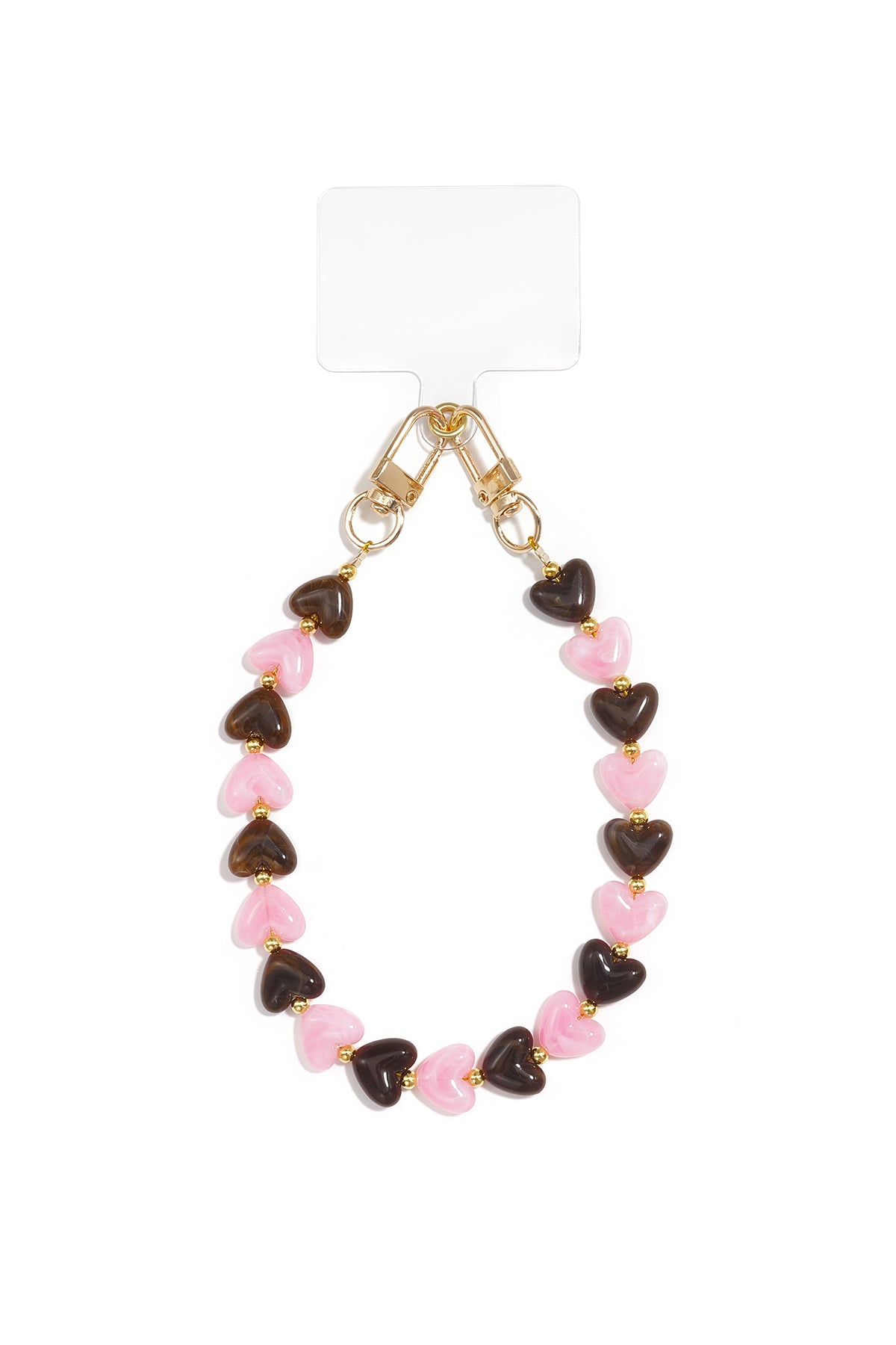Telefoonketting met hartje, schattig, acryl, dagelijkse accessoires