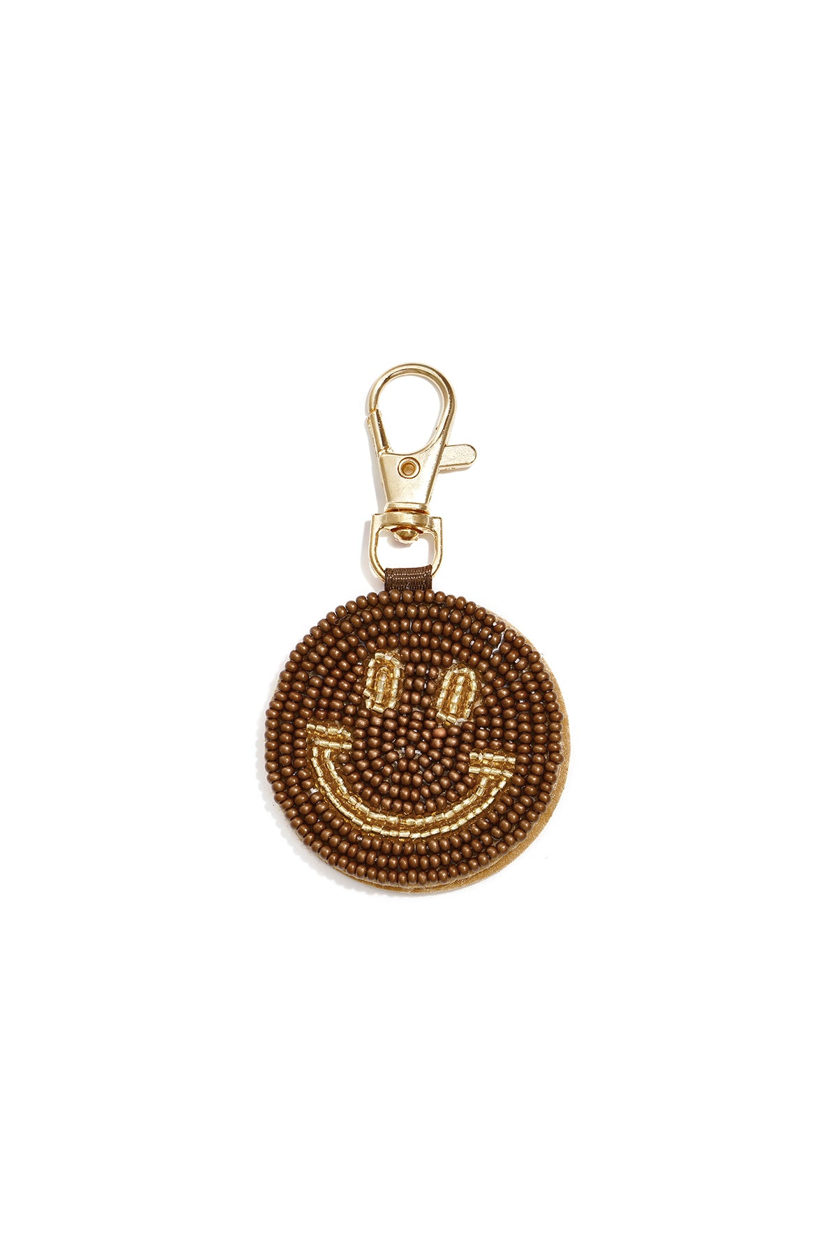 Tasbedeltjes met een lachend gezichtje, casual glazen accessoires voor dagelijks gebruik.
