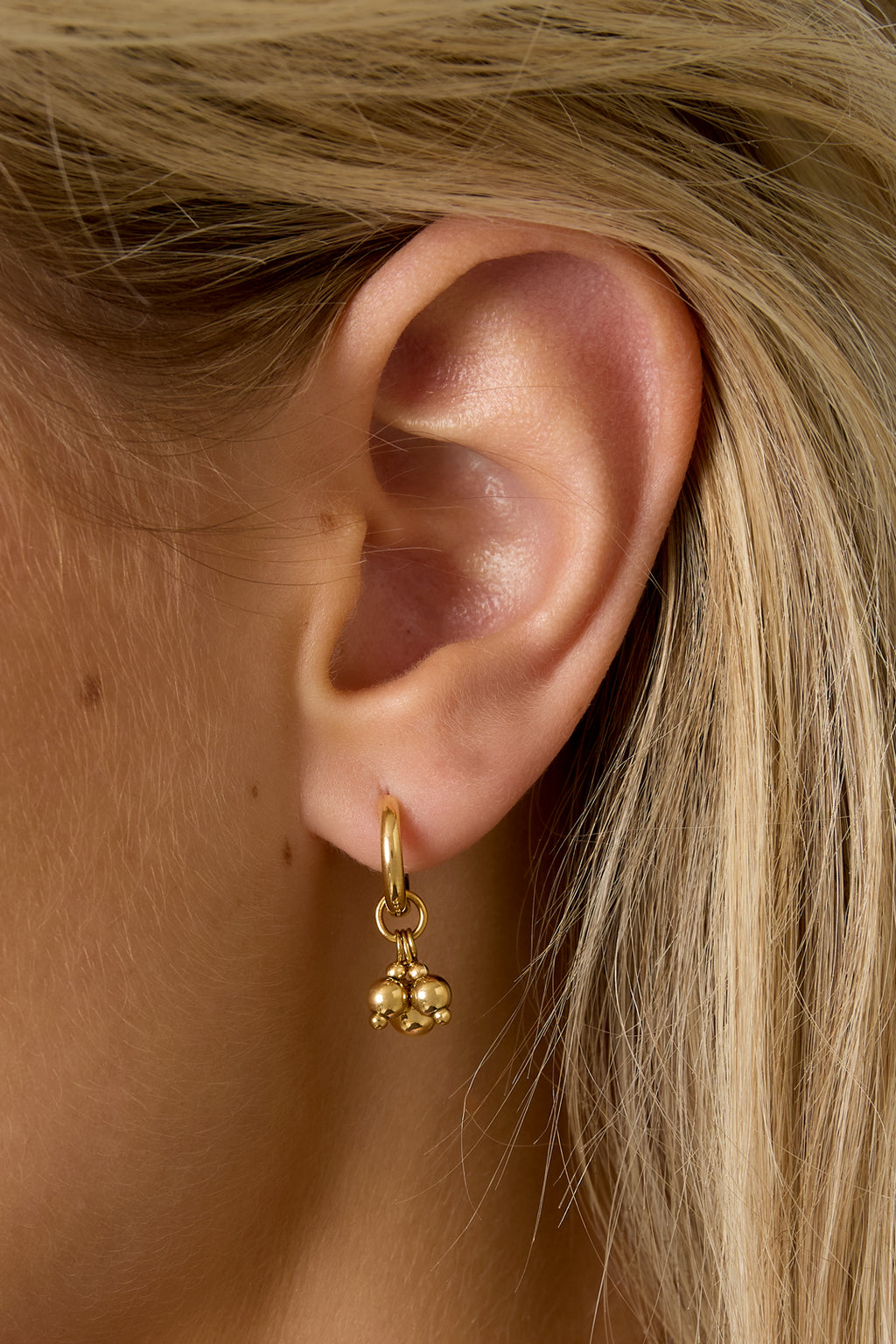 Oorbellen van roestvrij staal met druppelvorm, onregelmatige vorm, casual, dagelijks, eenvoudig, serie, damessieraden