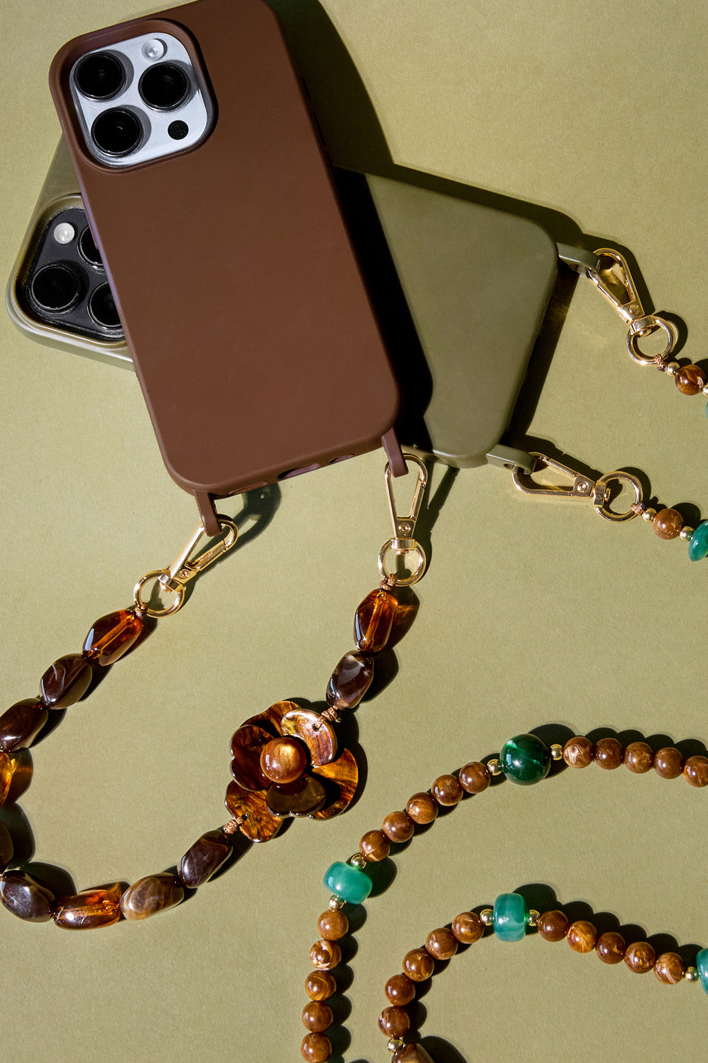 Telefoonketting met bloem, eenvoudig, acryl, dagelijkse accessoires