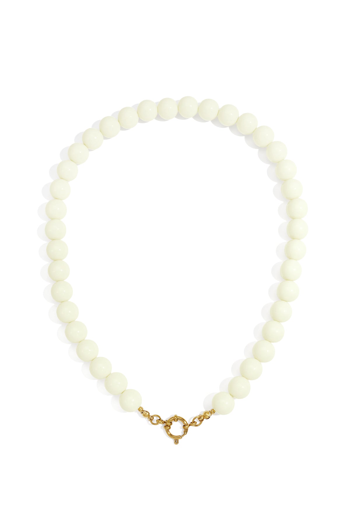 Ketting met kralen en frontsluiting-12mm