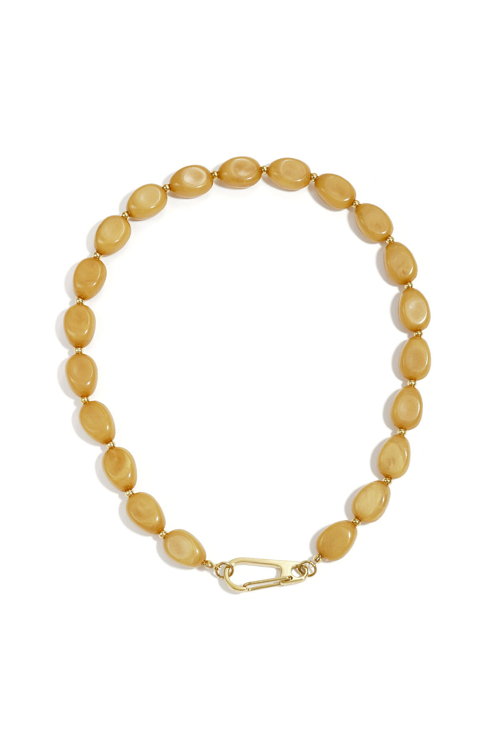 Ketting met kralen en frontsluiting design