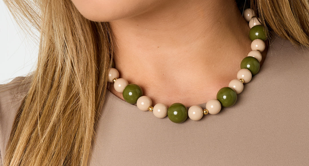 Ketting met kralen verschillende groottes