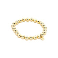 Biba Bracelet Gold 18cm - Metal Beads 8mm Diameter