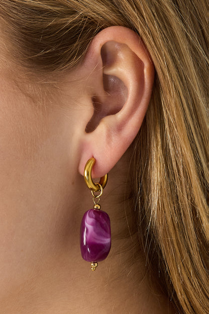 Resin Drop Earrings irregular shape Casual Daily Simple Series Women's jewelry