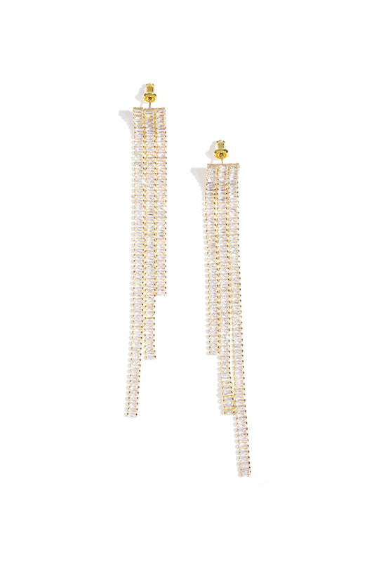 Copper Dangle Earrings Geometric Elegant Christmas Luxurious Series Women's jewelry