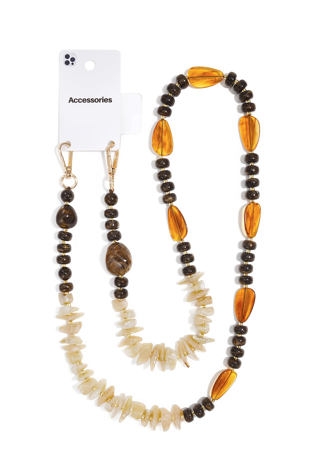 Telefoonketting met kralen, eenvoudige acryl accessoires voor dagelijks gebruik