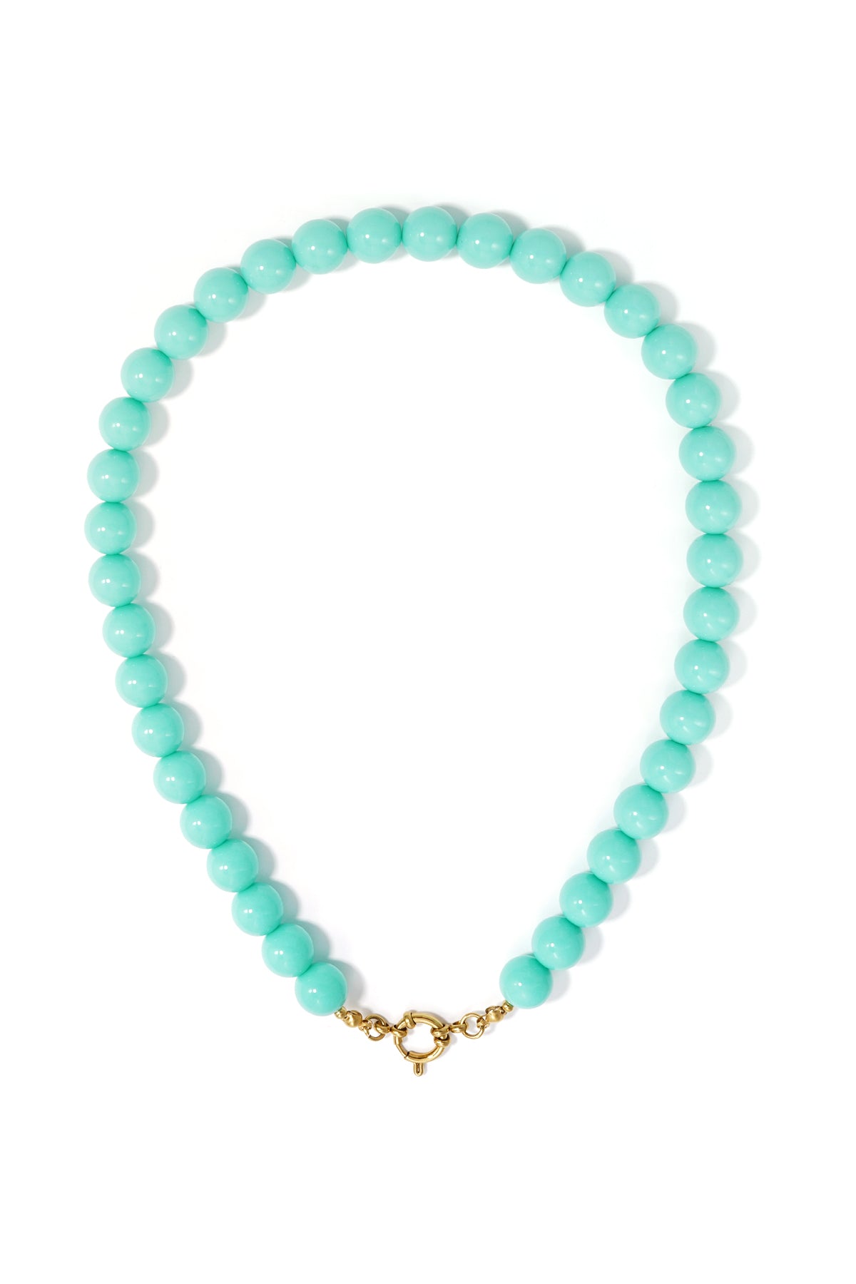 Ketting met kralen en frontsluiting-12mm