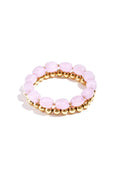 Stainless Steel Beaded Bracelets Beads Casual Daily Simple Series Women's jewelry