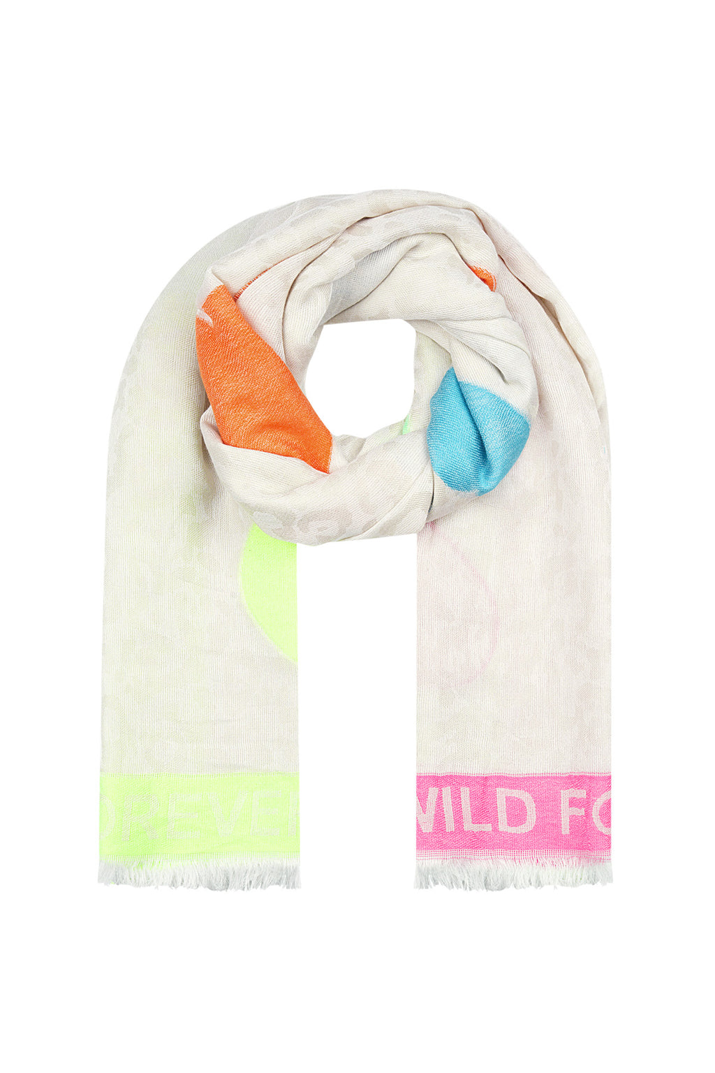 Colorful Print sjaal - multi