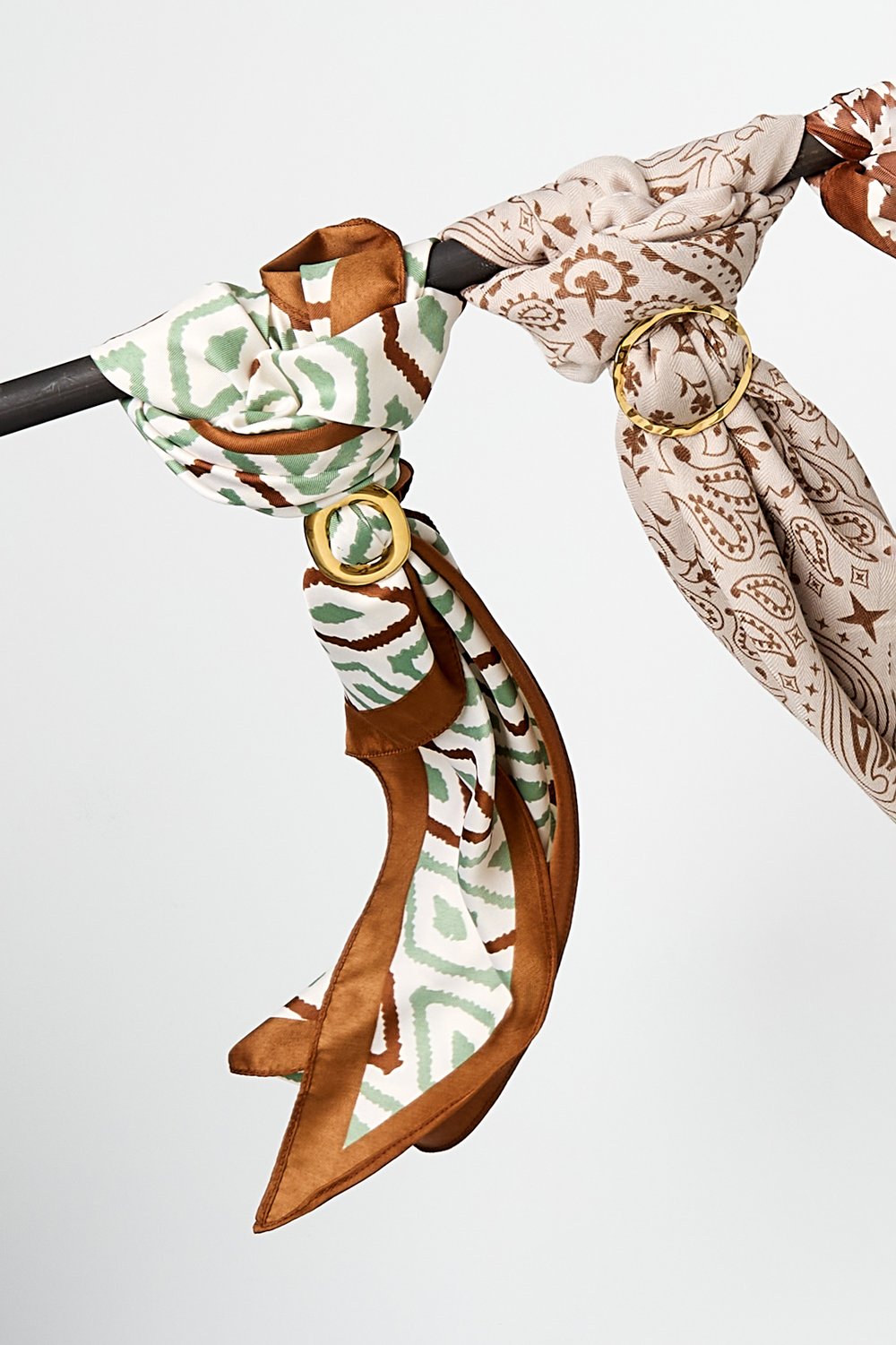 Driehoek Sjaal Dames Multicolor - Luchtige Polyester Zomersjaal 90x90x135cm