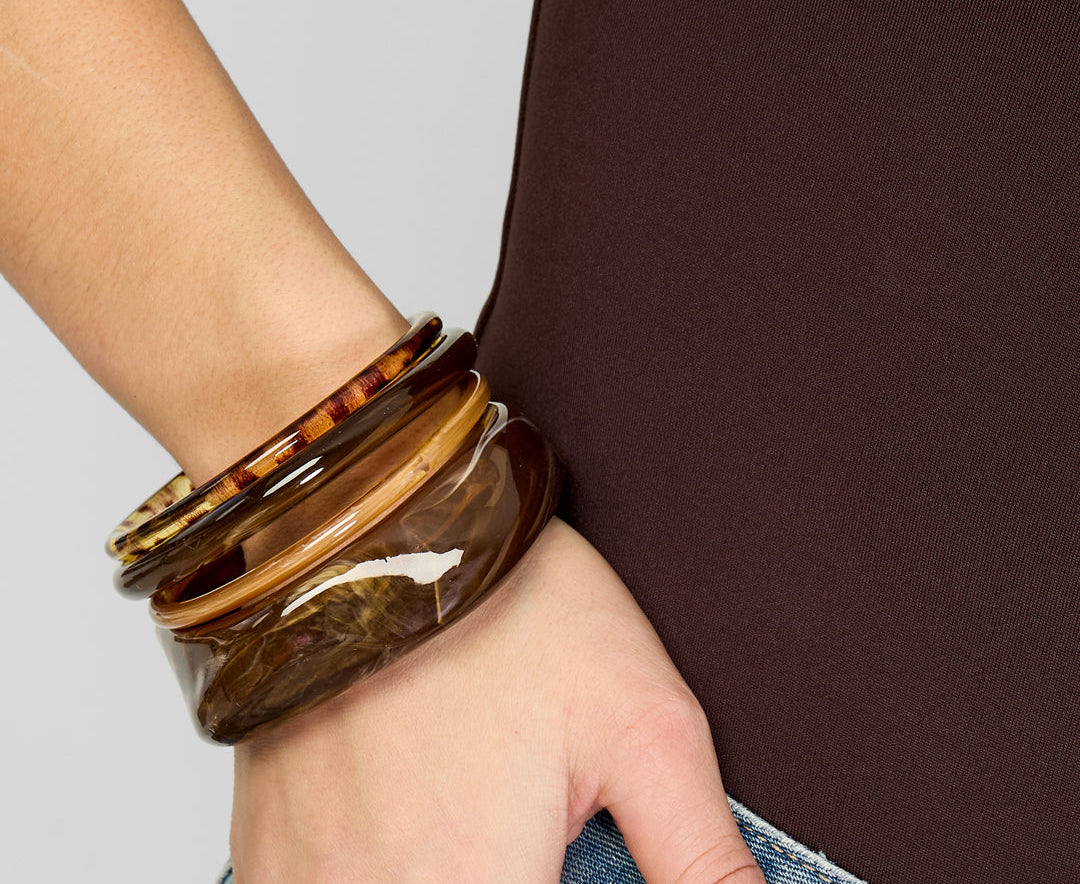 Acryl armbanden effen kleur casual dagelijks eenvoudig serie dames sieraden