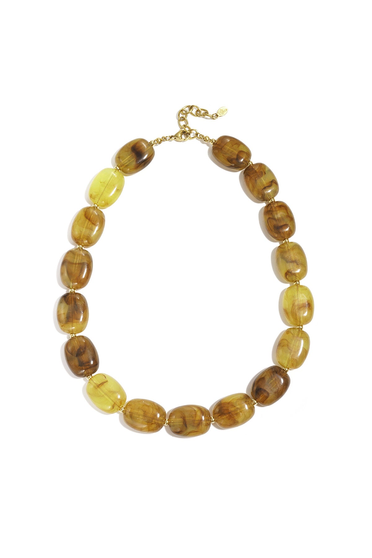 Ketting met squoval kralen