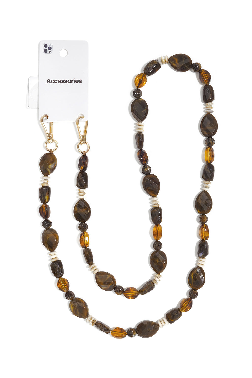 Telefoonketting met kralen, eenvoudige acryl accessoires voor dagelijks gebruik