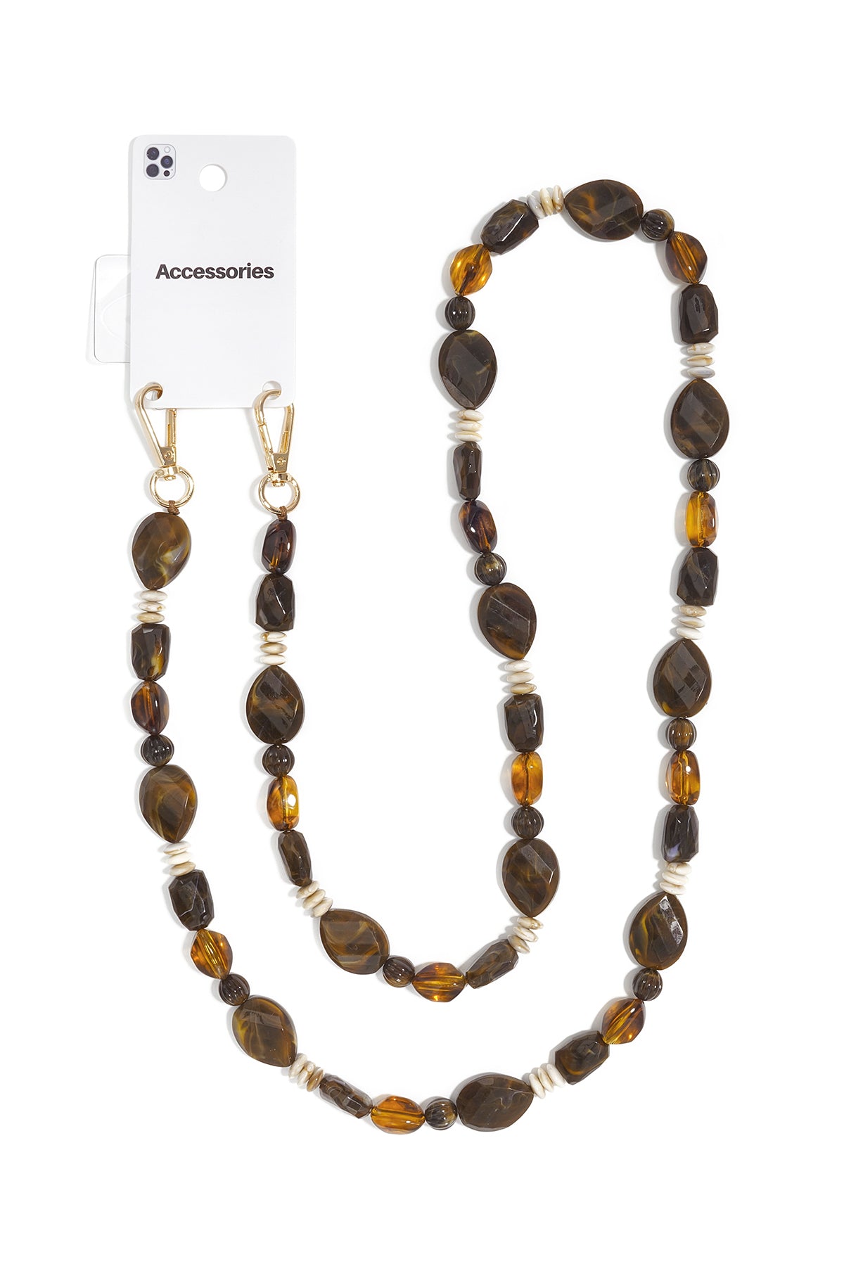 Telefoonketting met kralen, eenvoudige acryl accessoires voor dagelijks gebruik