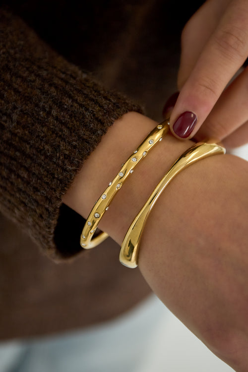 Armbanden van roestvrij staal, casual, dagelijks, eenvoudig, serie, damessieraden