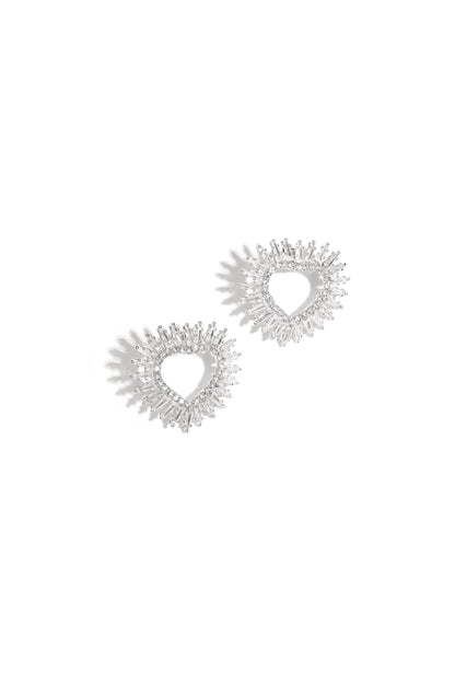 Koperen oorbellen met hartvormige, elegante kerst, luxe serie, damessieraden