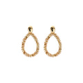 Biba Oorbellen – Beige & Multi Kleur met Crystal & Acryl | Lange Hangers 56mm