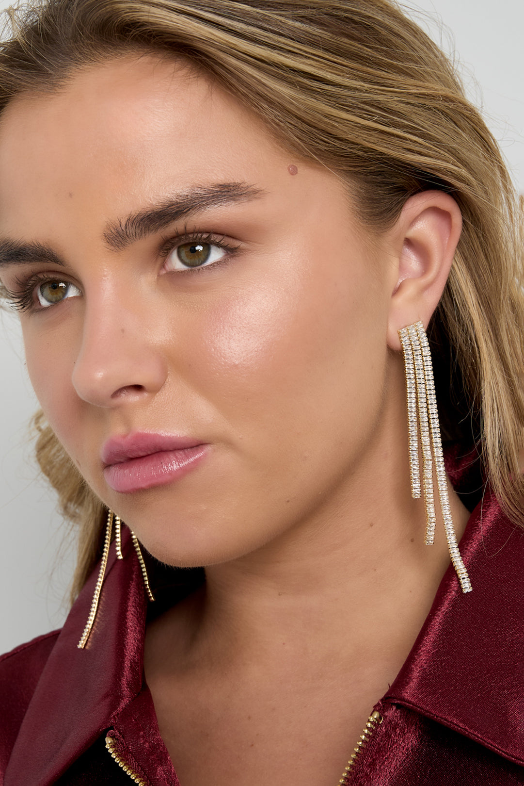 Copper Dangle Earrings Geometric Elegant Christmas Luxurious Series Women's jewelry