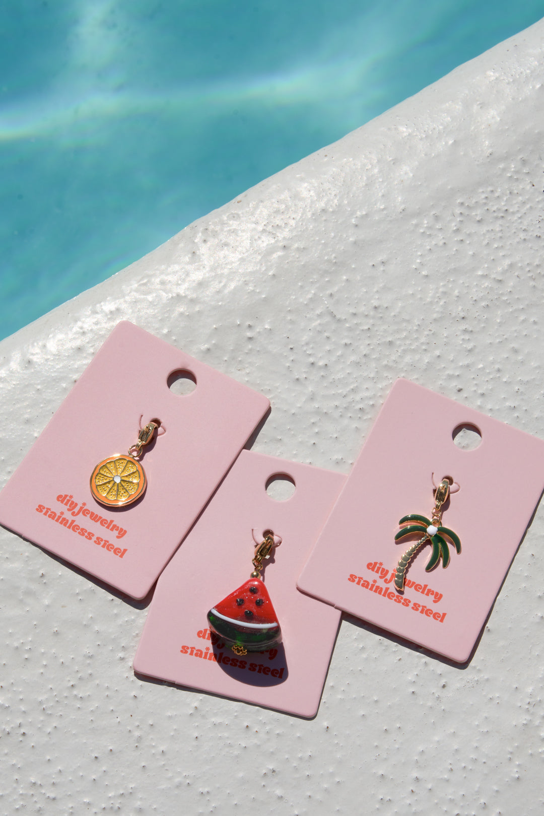 Sieradenbedels van roestvrij staal, Palm Vacation Daily Simple Series, damessieraden