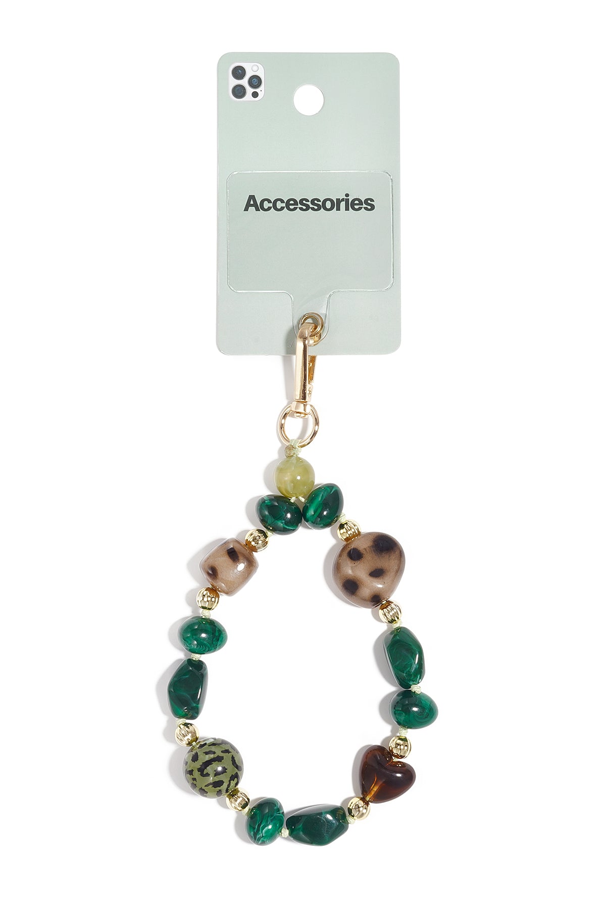 Telefoonketting met onregelmatige vorm, eenvoudige acryl, dagelijkse accessoires