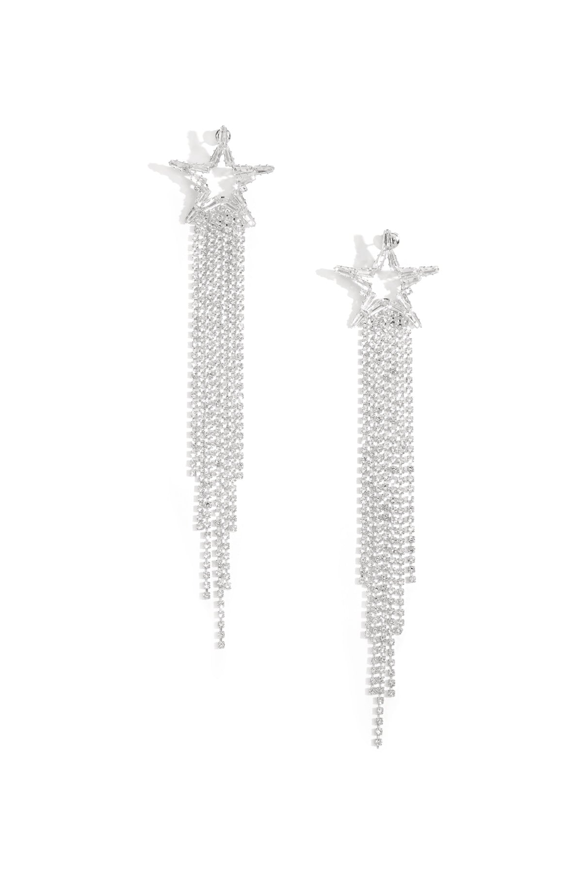 Koperen oorbellen met ster, elegante kerst, luxe serie, damessieraden