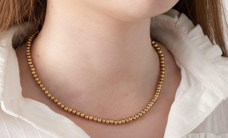 Ketting van massieve kralen - 5 mm