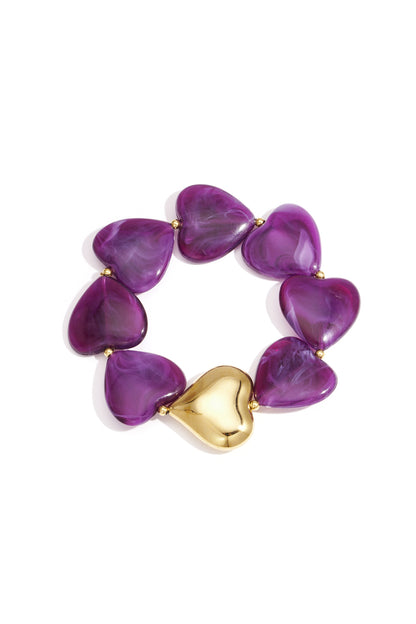 Acrylic Beaded Bracelets Heart Retro Daily Classic Series Women's jewelry