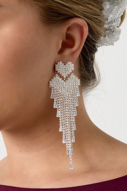 Koperen oorbellen met hartjes, casual, dagelijks, eenvoudig, serie, damessieraden