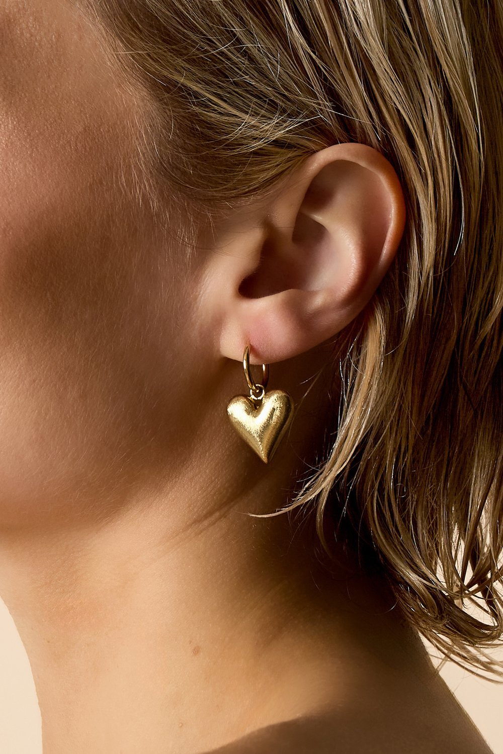 Hartjes Oorbellen Roestvrij Staal - Lume Simple Series