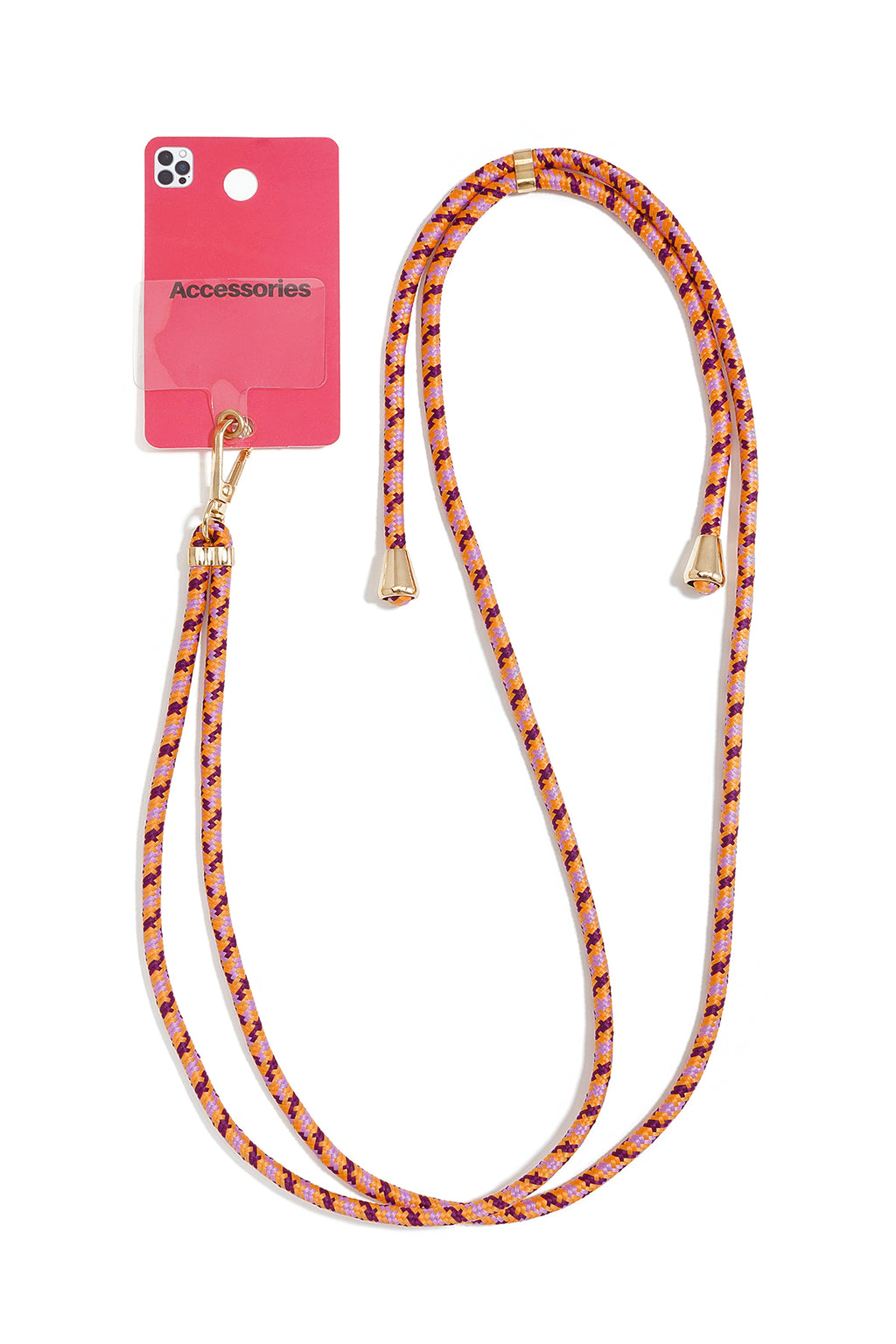 Telefoonketting van patchwork, eenvoudig, polyester, dagelijkse accessoires