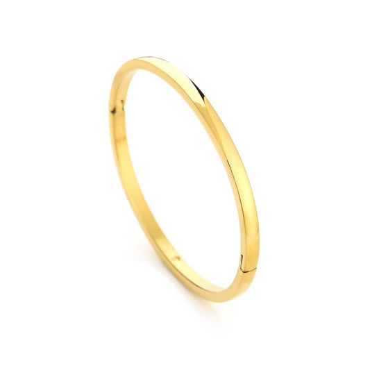 Gouden Armband Stainless Steel - Elegante Bangle met Kliksluiting