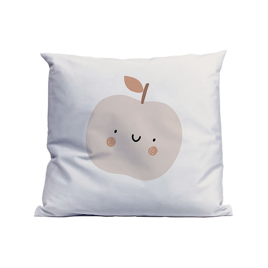 Cushion with cheerful apple