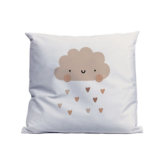 Cushion cloud with hearts rain