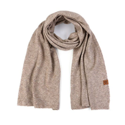 Khaki Gebreide Sjaal - 100% Viscose 50x185cm