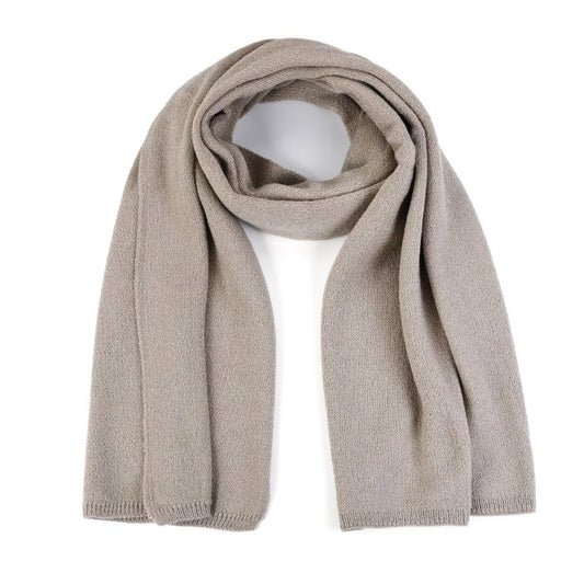 Luxe Grijze Sjaal - Viscose Katoen Mix 70x180cm