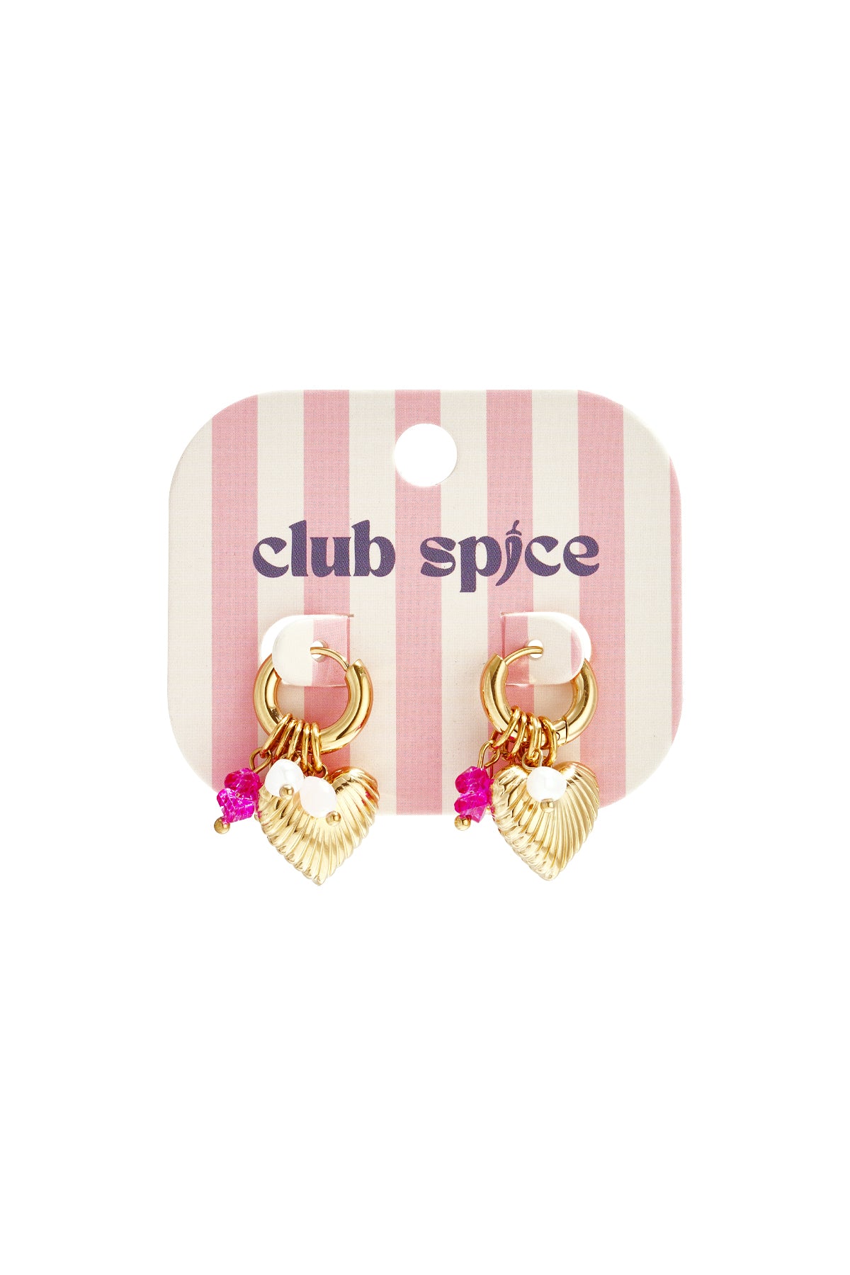 Oorbellen van roestvrij staal met hartjesmotief, romantische Valentijnsdagserie voor dames.