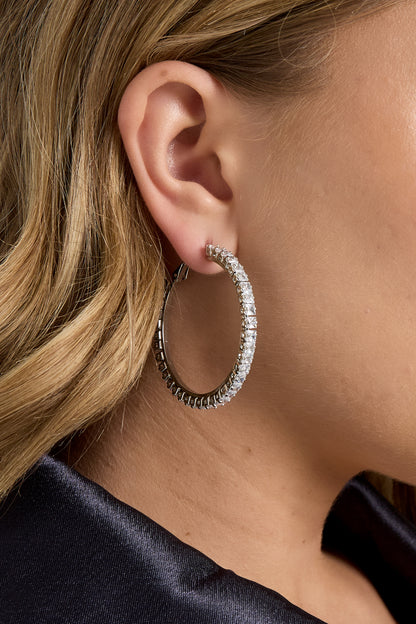 Koperen creolen geometrische elegante kerst luxe serie dames sieraden