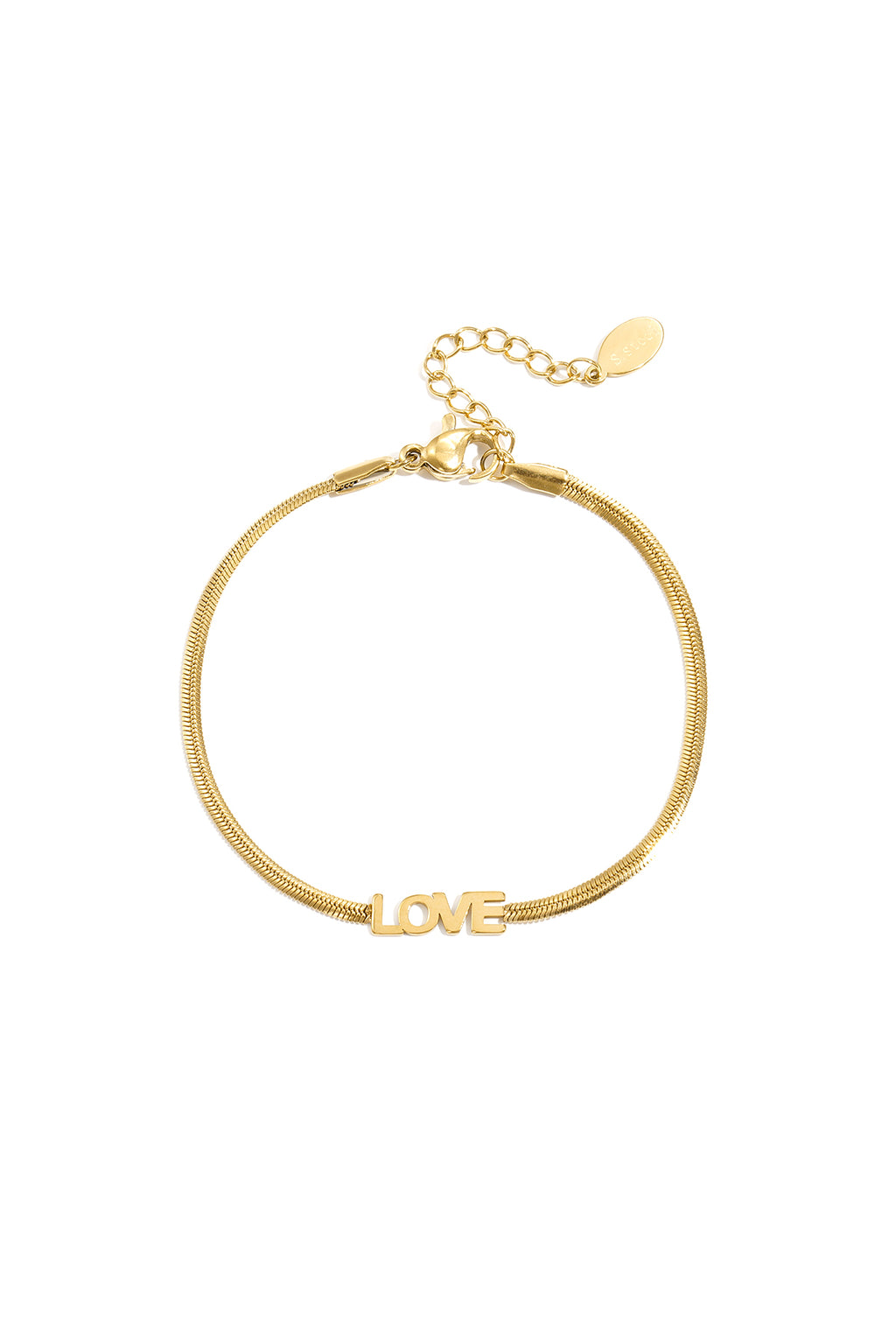Armband eenvoudige liefde Stainless Steel