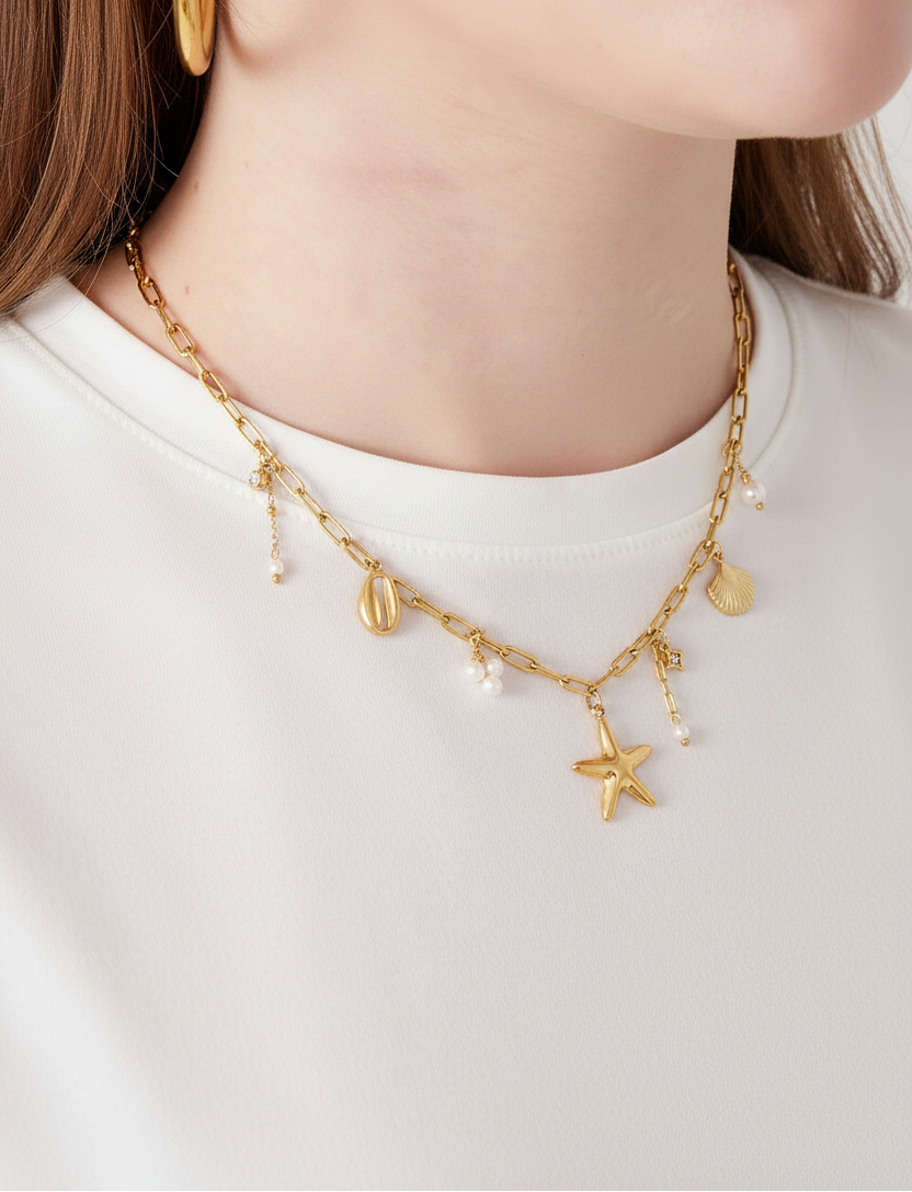 Beach Day Ketting – witte top
